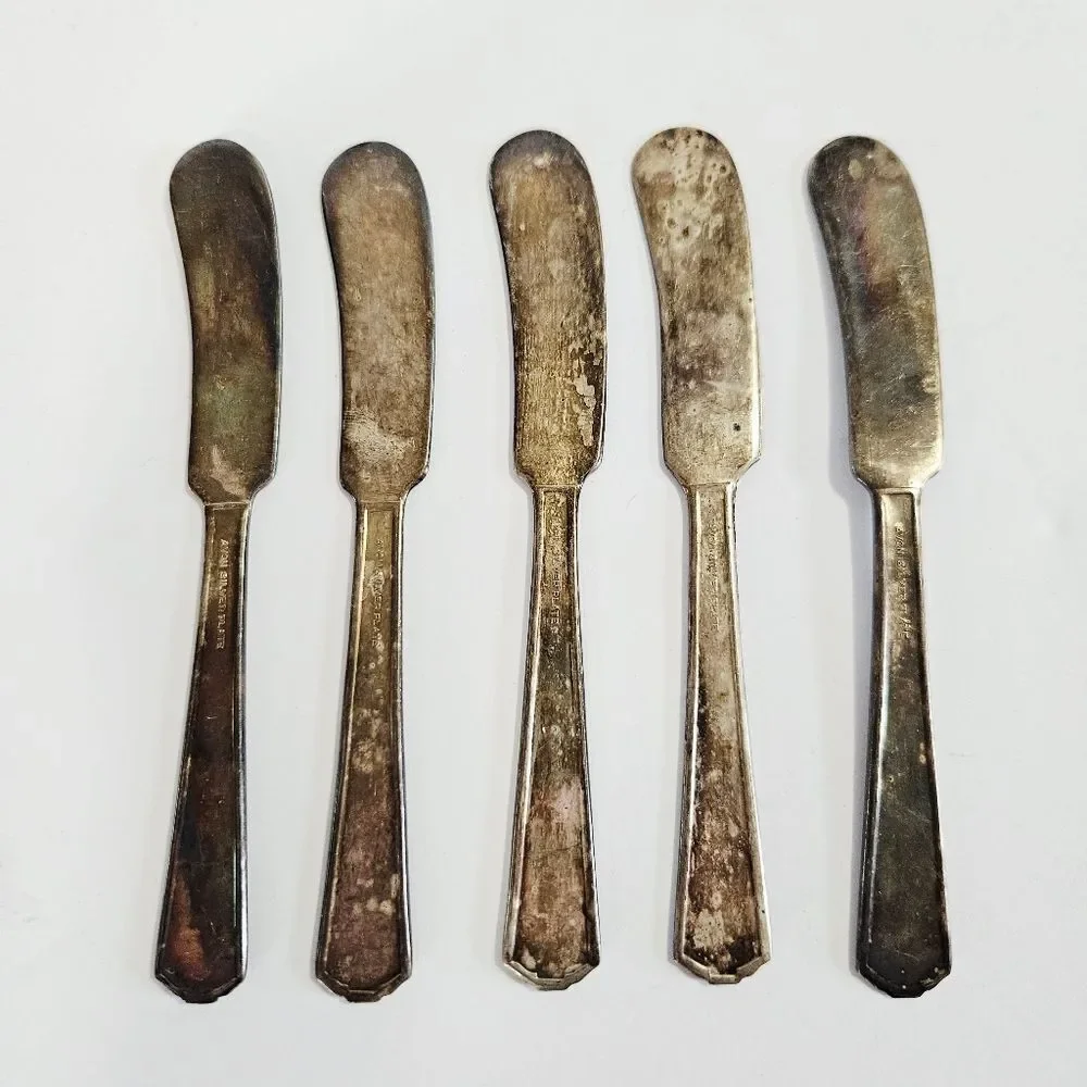 Vintage Silver and Gold Flatware Set